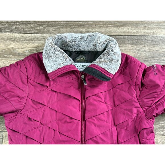 COLUMBIA KALEIDASLOPE TITANIUM OMNI-HEAT THERMAL COMFORT PUPLE WOMENS SIZE M - Picture 3 of 11